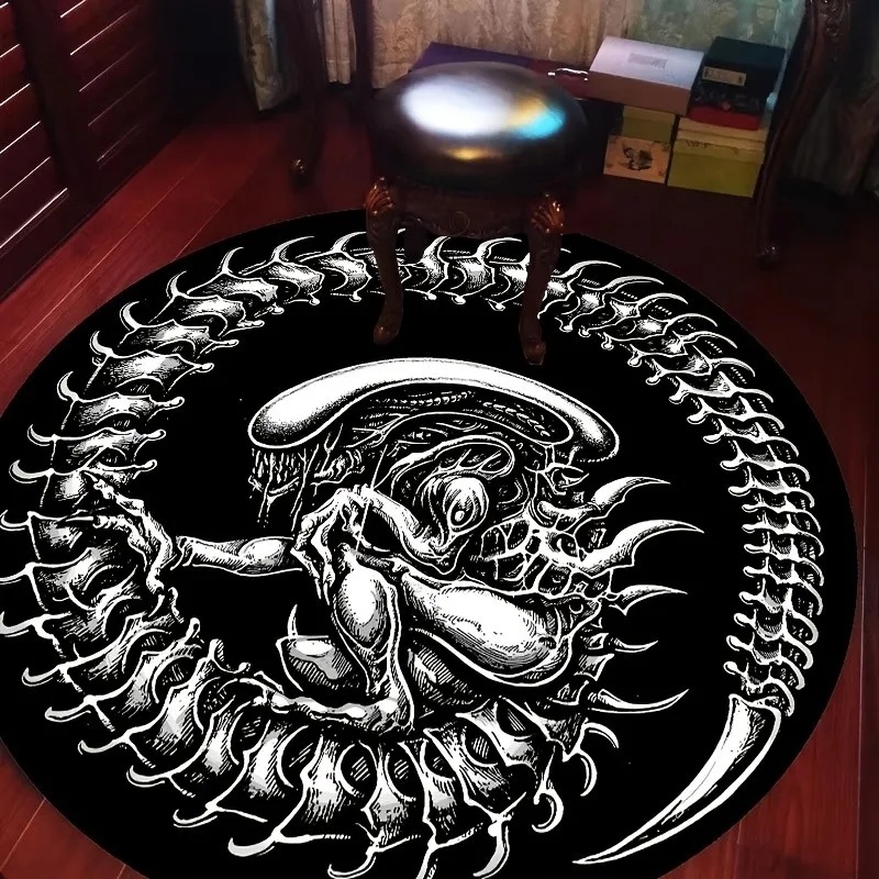 Wholesale Commercial Printing - Alien Monster Gothic Round Rug, Horror