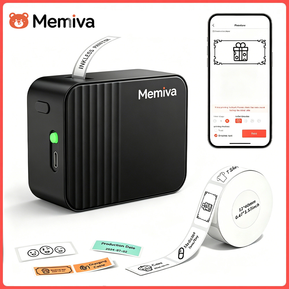 Commercial Book Printing Machines - Memiva A1 Portable Thermal Printer Label