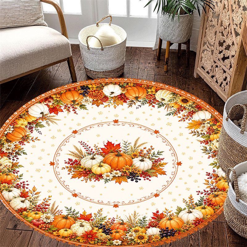 Autumn Pumpkin Harvest Round R - огляд і ціна Wholesale Commercial Printing