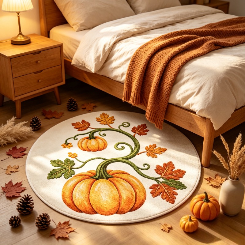 Autumn Pumpkin Harvest Round R - огляд і ціна Wholesale Commercial Printing