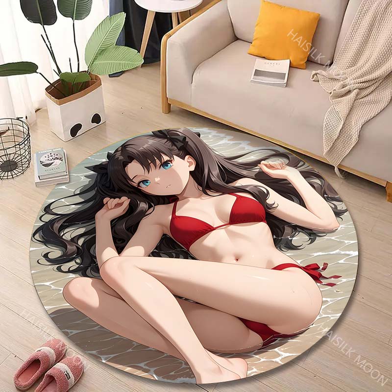 1PC Red bikini on beach Print  - огляд і ціна Printing On Commercial