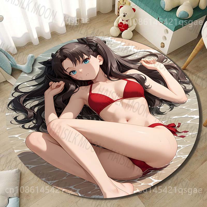 1PC Red bikini on beach Print  - огляд і ціна Printing On Commercial