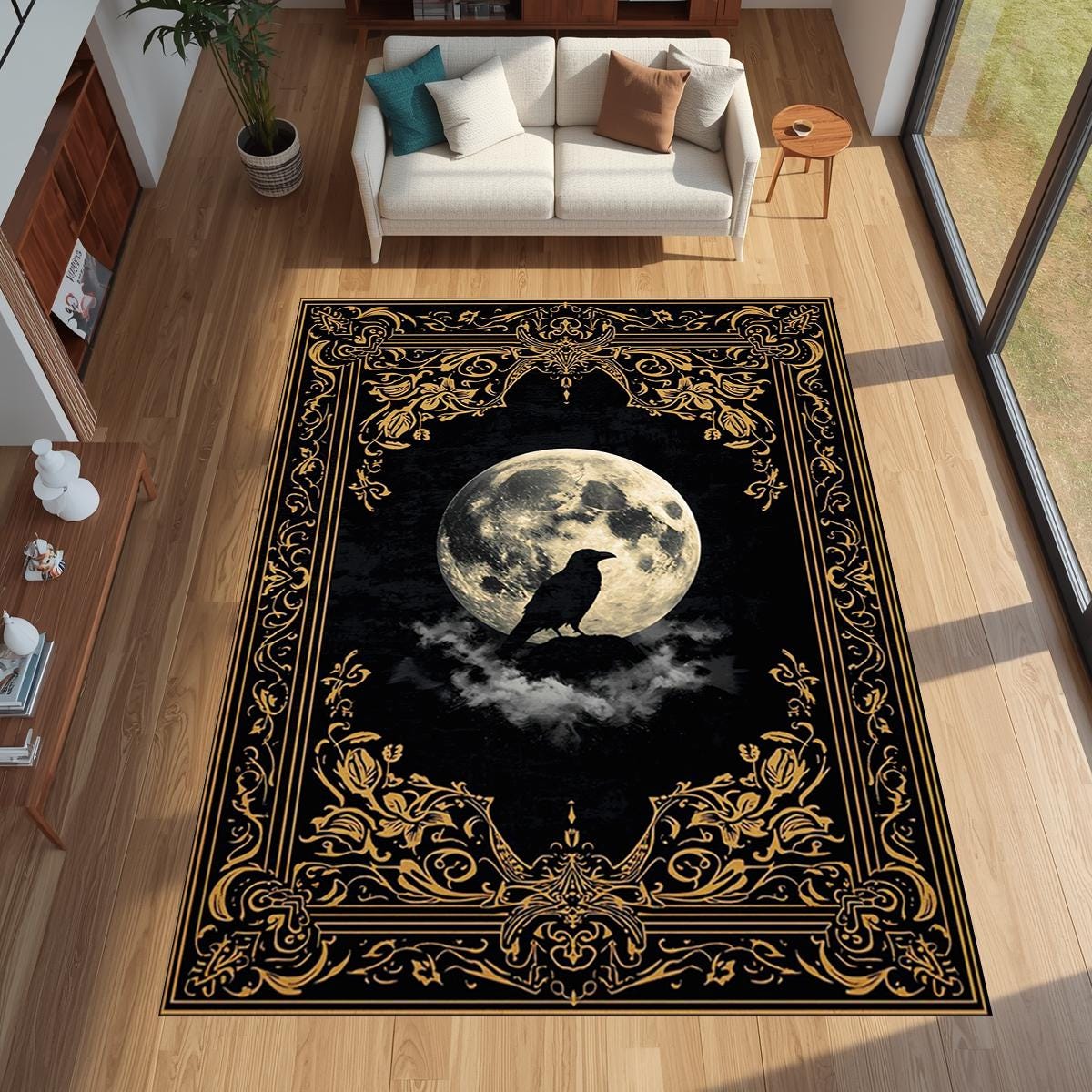 Gothic Golden Raven Full Moon  - огляд і ціна Commercial Printing & Packaging Pvt Ltd