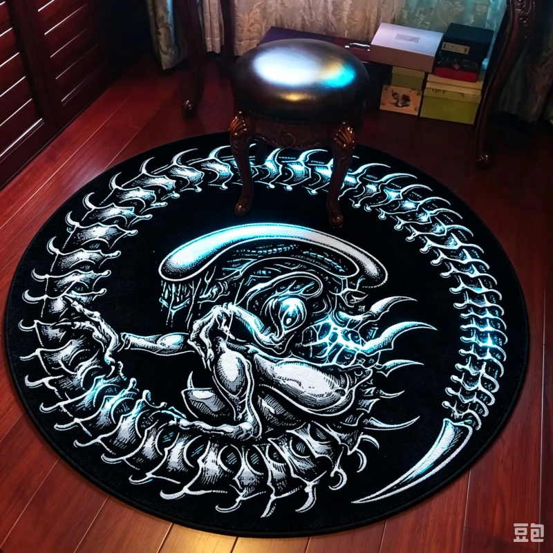 Alien Monster Gothic Round Rug - огляд і ціна Wholesale Commercial Printing