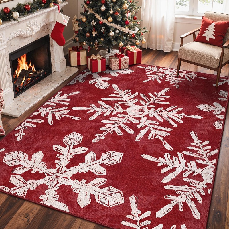 Christmas Style Rectangle Rug  - огляд і ціна Printing On Commercial