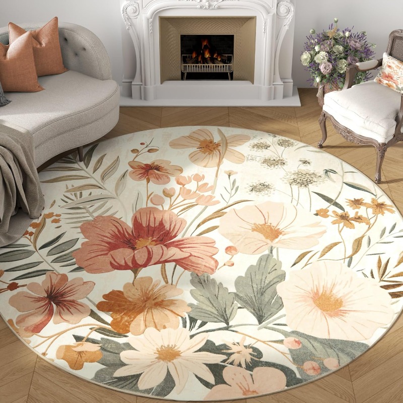 Round Living Room Carpet Vinta - огляд і ціна Printing On Commercial
