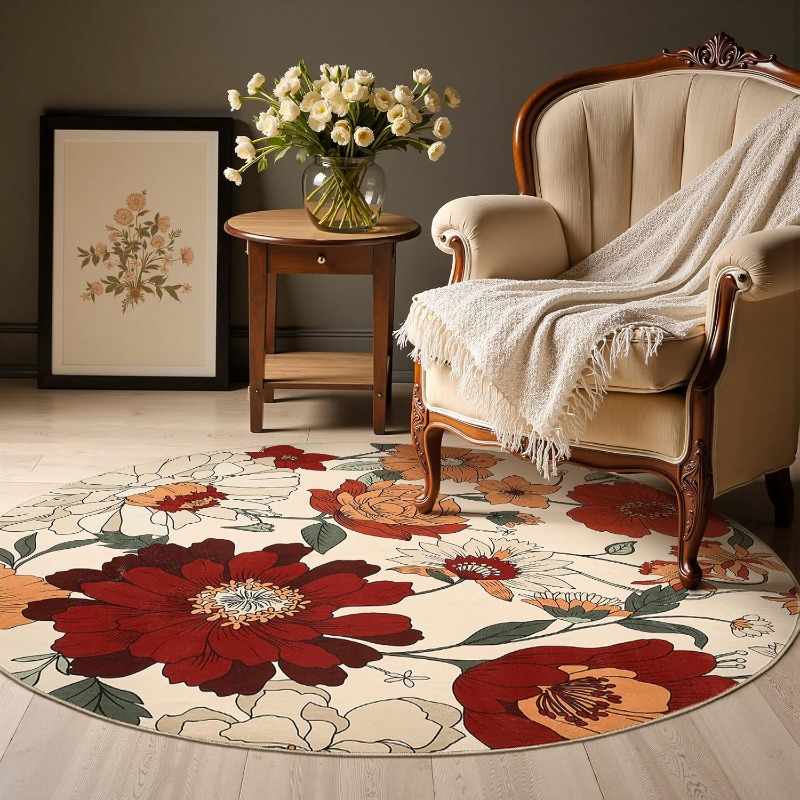 Round Living Room Carpet Vinta - огляд і ціна Printing On Commercial