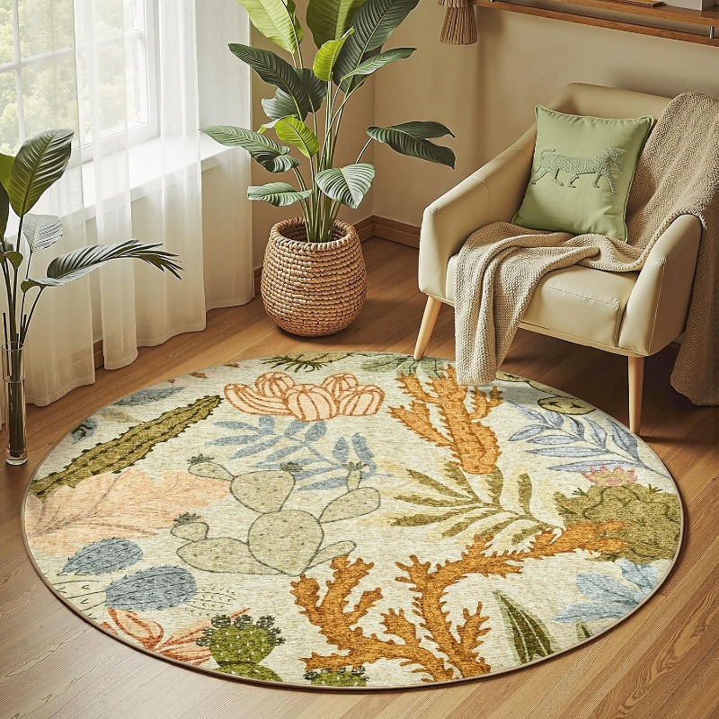 Round Living Room Carpet Vinta - огляд і ціна Printing On Commercial