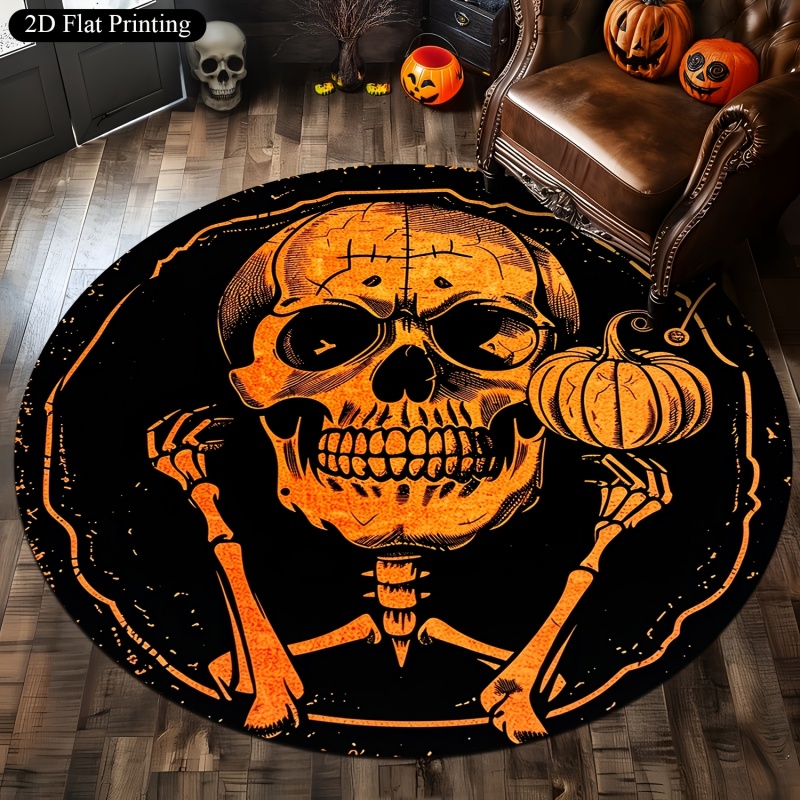 Skull Pumpkin Halloween Round  - огляд і ціна Wholesale Commercial Printing