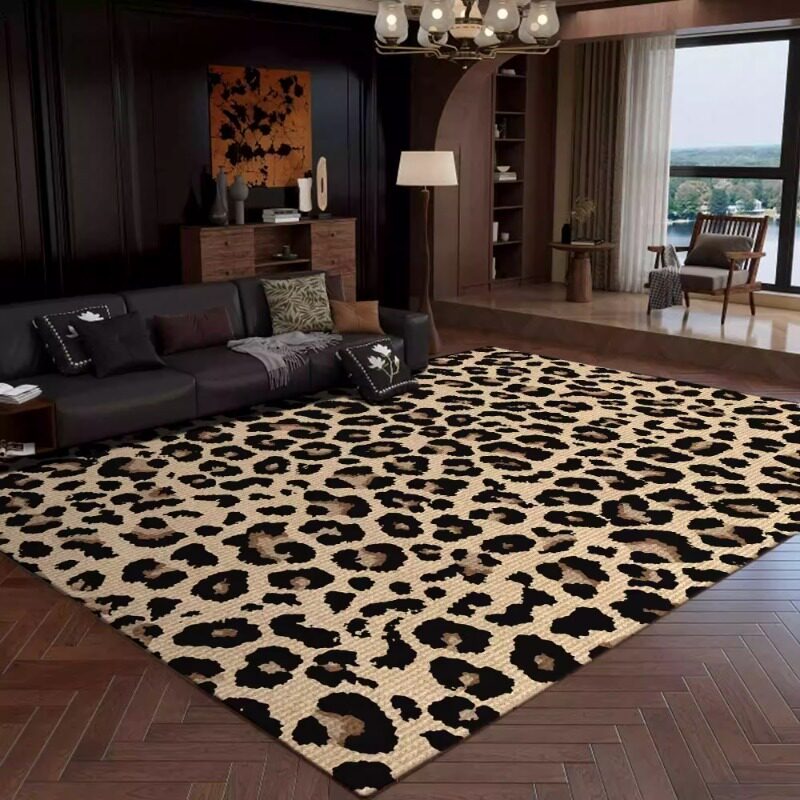 Retro Leopard Print Living Roo - огляд і ціна Printing On Commercial
